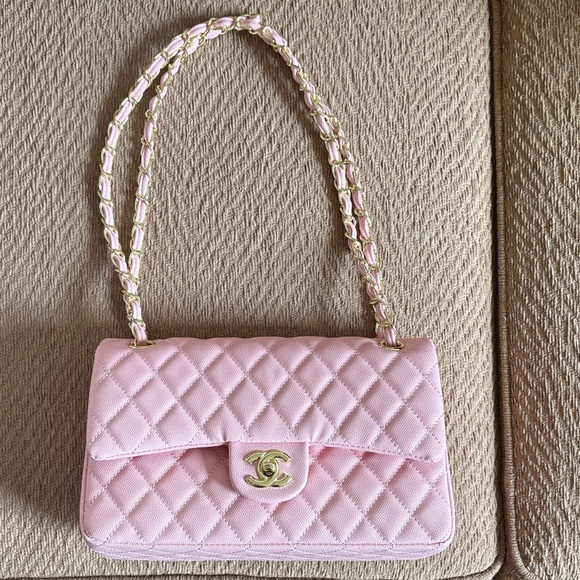 No Label Handbags - Brand New!  Light Pink Quilted Shoulder Bag